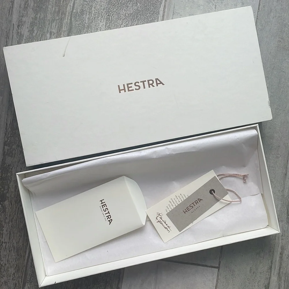 HESTRA GLOVES SINCE 1936 Ivory White Packaging Empty Box